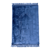 Gebedskleed dik en zacht -donkerblauw